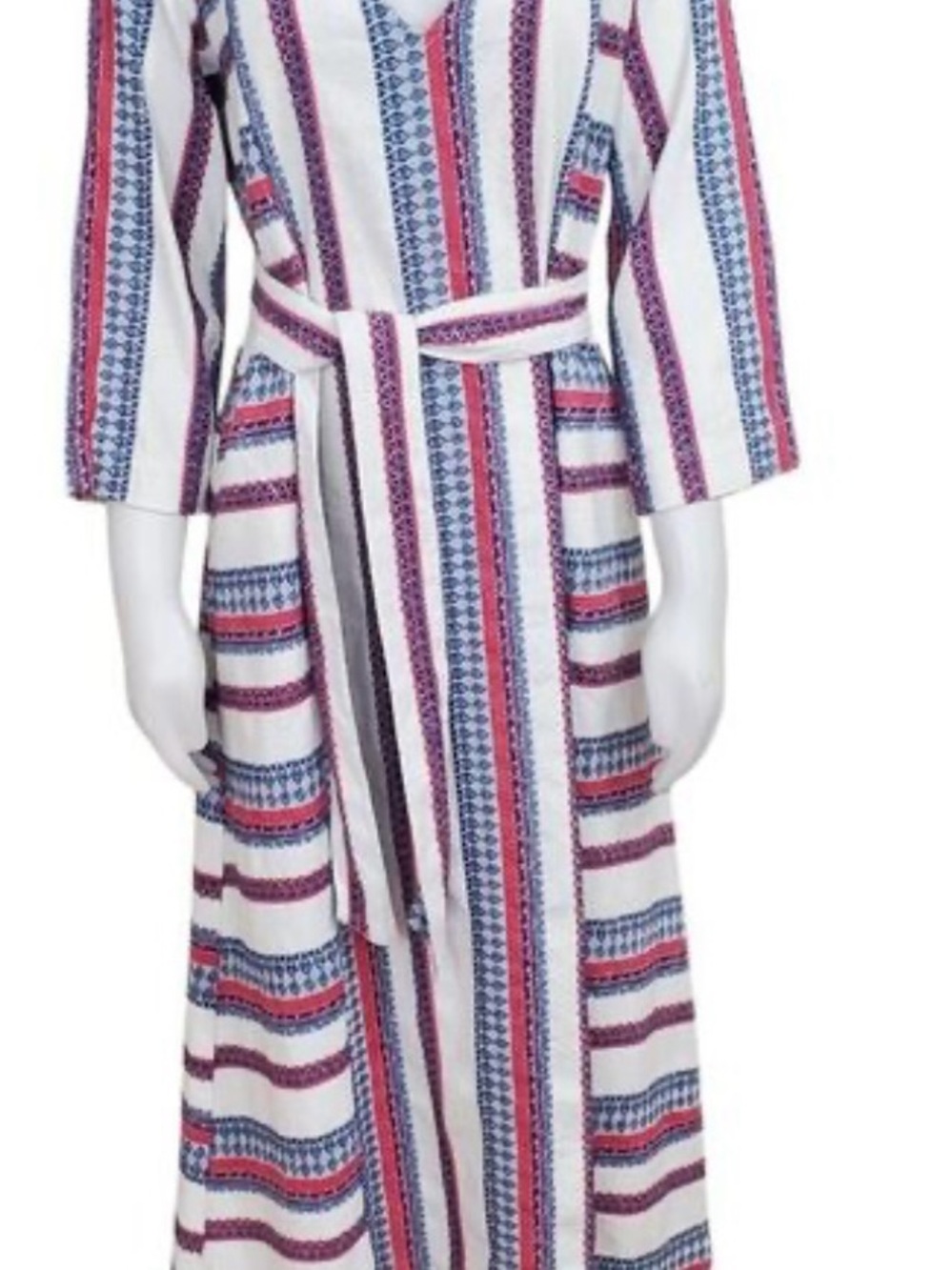 XiRENA Striped Maxi Dress in White, Blue & Pink